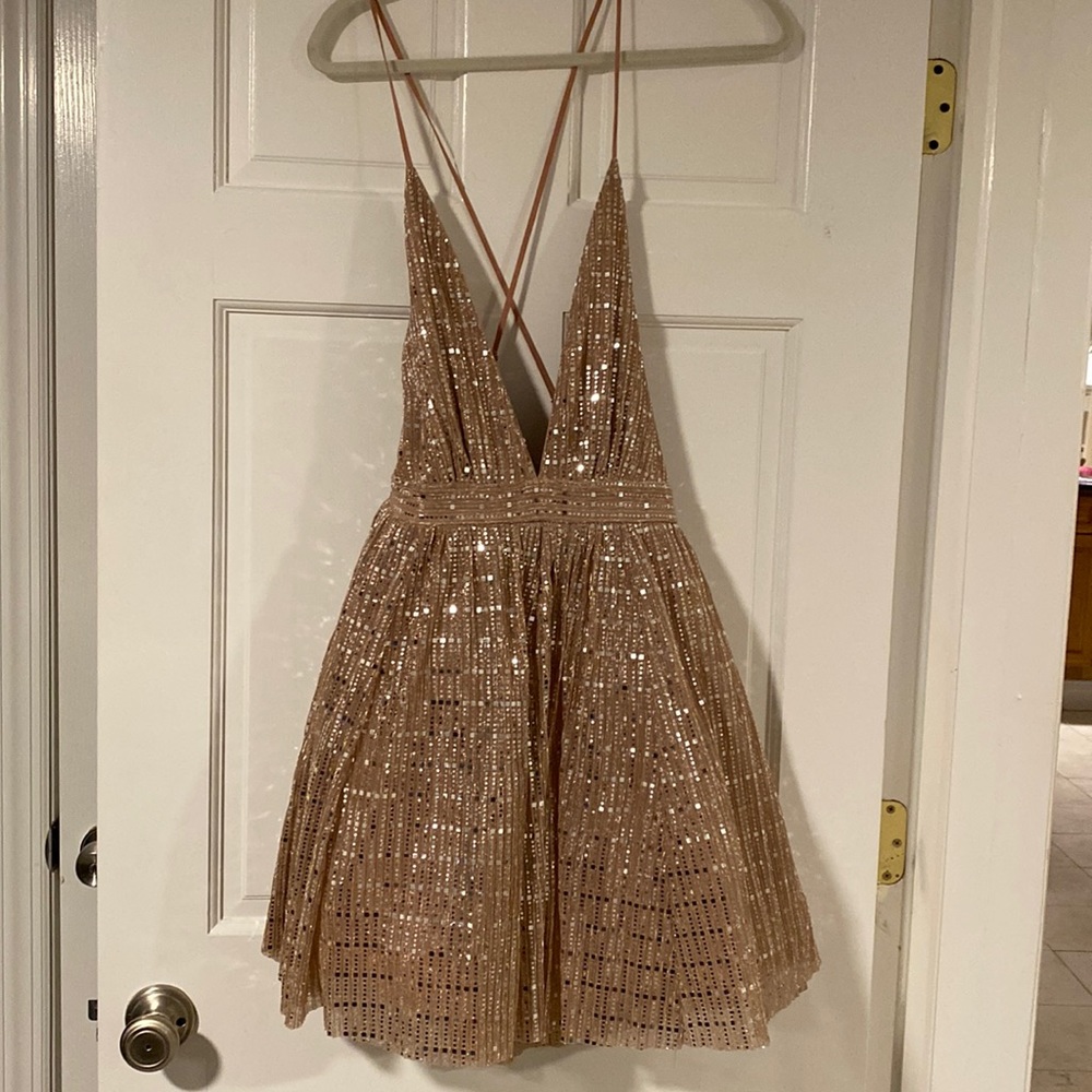 Purple Sequins dress